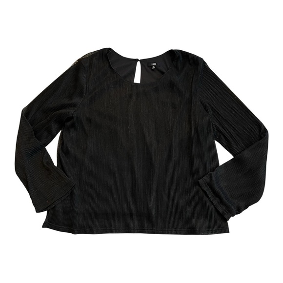 Lucca Tops - ❤️3/$15 Lucca Women's Pleated Long Sleeve Blouse, M